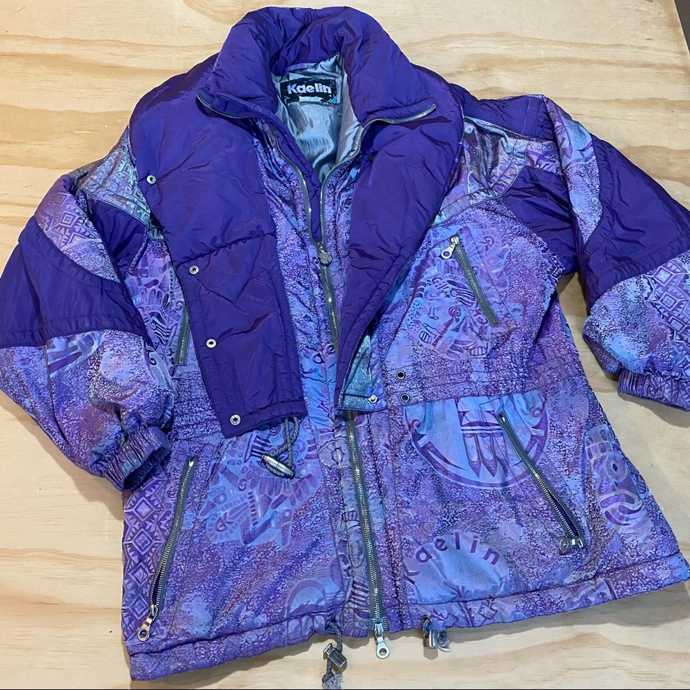 VTG Kaelin Winter Snow jacket front Zipper Size 12